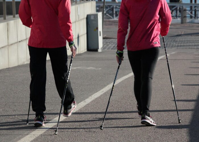 red Trending: urban trekking poles for city walking Kim Wright battleface.com